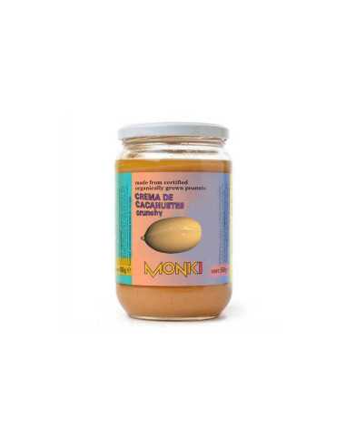 Crema de Cacahuetes Crujiente Bio 650g Monki